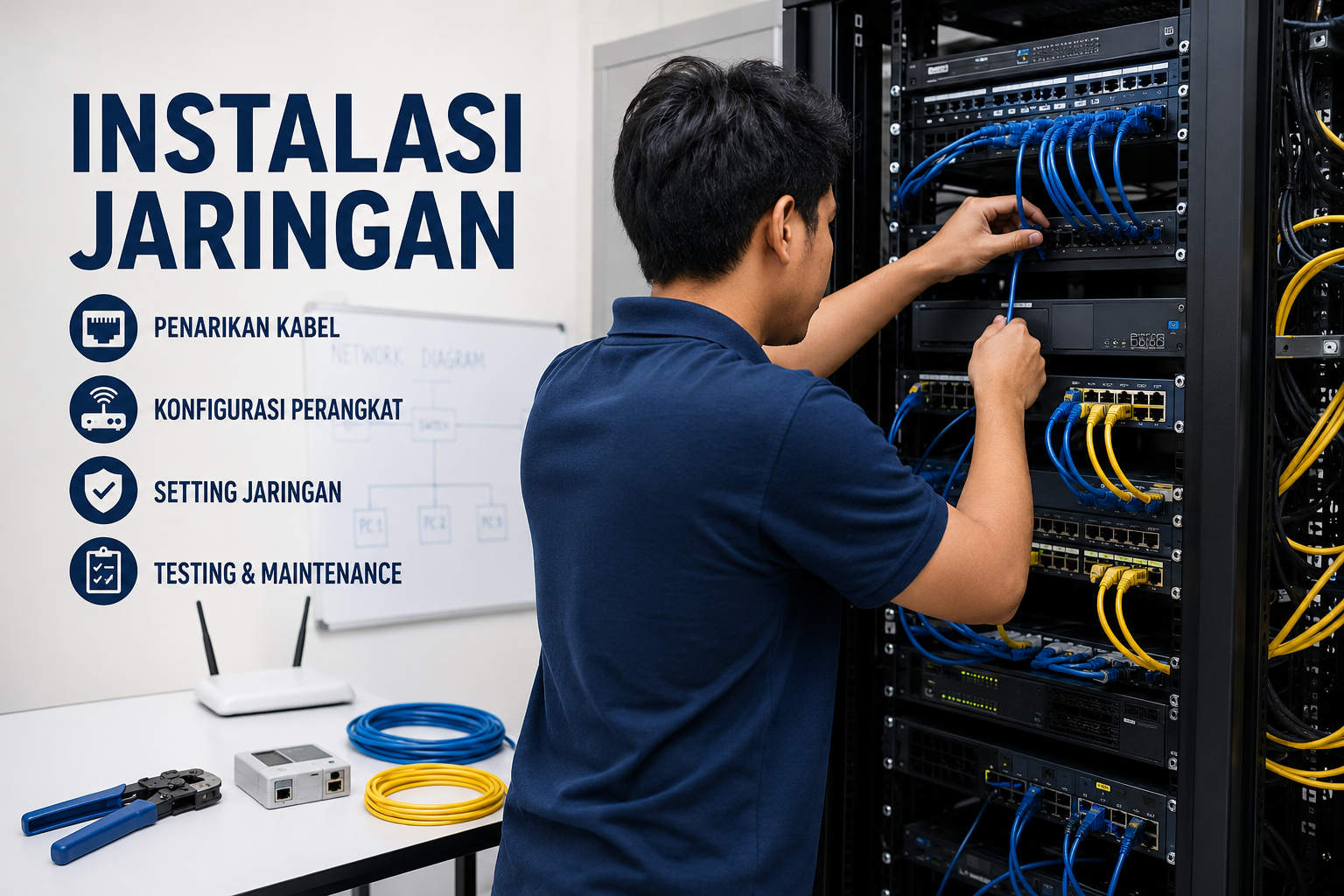 Foto Instalasi Jaringan